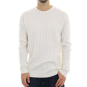 MAGLIA TRECCE PANNA